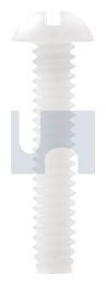 ROUND SLOT MACHINE SCREW NYL RND SLOT:10-24UNCX  3/8 thumbnail 2