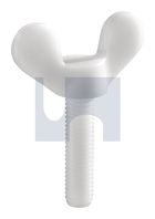 METRIC THREAD WING SCREW NYLON DIN316 WING SCRW:M6 X 10 thumbnail 2