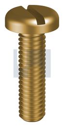 METAL THREAD PAN SLOT BRASS PAN SL: M4 X   40 thumbnail 2