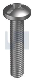 METAL THREAD PAN COMBI Z/P MS PAN PH/SL: M6 X  25 thumbnail 2