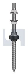 NW21 SOLAR SCREW KIT DUAL THRD 304 NW21 SOLAR KIT:12/M12X350 thumbnail 2