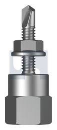 VERTICAL HANGER METAL Z/P VERTI MET INT: M10 X  25 thumbnail 2