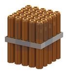 WALL PLUG TAPERED POINT WALL PLUG PE FRM ORNG:10 X 50 thumbnail 2