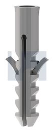 WALL PLUG - UNIVERSAL WALL PLUG NYL UNI GREY: 5 X 25 thumbnail 2