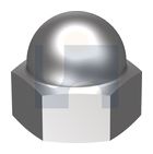 DOME (2PC WELD) HEX NUT 304 2PC WELD DOME NUT: 1/2 BSW thumbnail 2