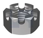 HEX SLOTTED NUT PLN CL5 SLOTTED HEX: M16 thumbnail 2