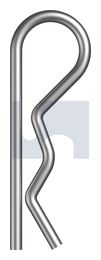 R CLIP HUMPBACK PIN 304 R CLIP HUMP PIN: 3.2MMX 63 thumbnail 2