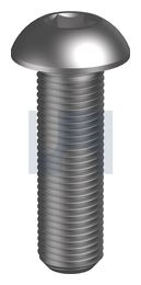 BUTTON HEAD SOCKET SCREW HEX PLN SO BHSS: 1/4 UNF X   1 thumbnail 2