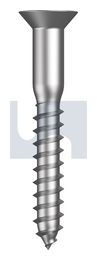 COUNTERSUNK WOOD SCREW 304 WOOD CSK PH: #06 X 1 thumbnail 2