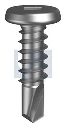 METAL SDS FLAT HEAD 304 MET FLAT SQ: 10-16X 16 thumbnail 2