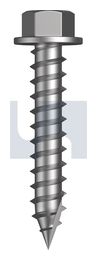 TYPE 17 5/16AF FLANGED HEX PIT 304 T17 PIT FLG HX:14-10 X 35 thumbnail 2