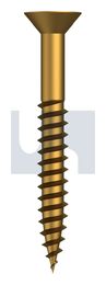 COUNTERSUNK WOOD SCREW BRASS WOOD CSK SL: #06 X 1-1/4 thumbnail 2