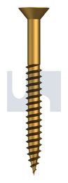 COUNTERSUNK WOOD SCREW BRASS WOOD CSK SL: #06 X 1-1/2 thumbnail 2