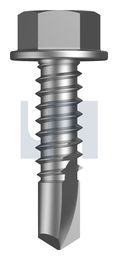 METAL SDS HEX HEAD BI-304 MET STD HX:14-14X 25 thumbnail 2