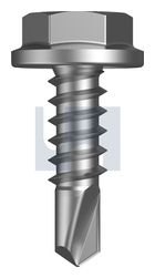 METAL SDS FLANGED HEX HEAD 550 MET FLG HX: 10-16X 16 thumbnail 2