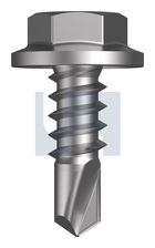 METAL SDS FLANGED HEX HEAD CL4 MET FLG HX: 8-18X 12 thumbnail 2
