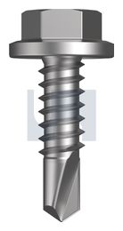 METAL SDS FLANGED HEX HEAD CL4 MET FLG HX:14-14X 22 thumbnail 2