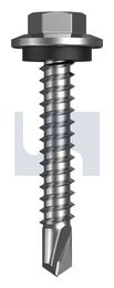 METAL SDS HEX HEAD + WASHER CL4 MET SEAL HX:12-14X 35 thumbnail 2