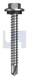 METAL SDS HEX HEAD + WASHER CL4 MET SEAL HX:12-14X 45 thumbnail 2