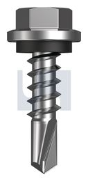 METAL SDS HEX HEAD + WASHER CL4 MET SEAL HX:14-10X 25 thumbnail 2
