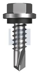 METAL SDS HEX HEAD + WASHER CL4 MET SEAL HX:14-14X 22 thumbnail 2