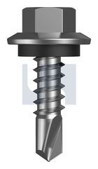 BDX METAL SDS HEX HEAD+WASHER X9 MET SEAL HX:12-14X 20 thumbnail 2