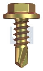 METAL SDS FLANGED HEX HEAD ZYP MET FLG HX: 8-18X 12 thumbnail 2