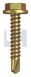 METAL SDS FLANGED HEX HEAD ZYP MET FLG HX:10-16X 25 thumbnail 2
