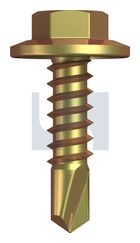METAL SDS FLANGED HEX HEAD ZYP MET FLG HX:12-14X 20 thumbnail 2