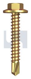 METAL SDS FLANGED HEX HEAD ZYP MET FLG HX:12-14X 35 thumbnail 2