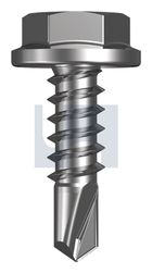 METAL SDS FLANGED HEX HEAD Z/P MET FLG HX:10-16X 16 thumbnail 2