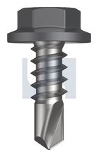 METAL SDS FLANGED HEX HEAD CL4 BA MET FLG HX: 8-18X 12 thumbnail 2