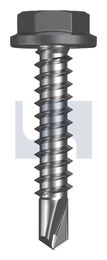METAL SDS FLANGED HEX HEAD CL4 BA MET FLG HX:10-16X 25 thumbnail 2