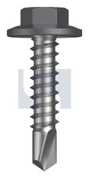 METAL SDS FLANGED HEX HEAD CL4 BA MET FLG HX:12-14X 25 thumbnail 2
