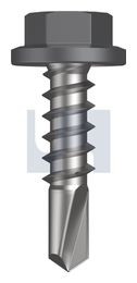 METAL SDS FLANGED HEX HEAD CL4 BA MET FLG HX:14-10X 25 thumbnail 2