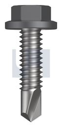 METAL SDS FLANGED HEX HEAD CL4 BA MET FLG HX:14-20X 25 thumbnail 2