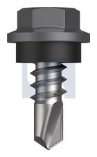 METAL SDS HEX HEAD + WASHER CL4 BA MET SEAL HX: 8-18X 12 thumbnail 2