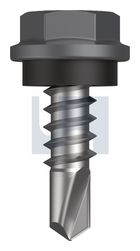 METAL SDS HEX HEAD + WASHER CL4 BA MET SEAL HX:10-16X 16 thumbnail 2