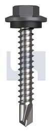 METAL SDS HEX HEAD + WASHER CL4 BA MET SEAL HX:12-14X 35 thumbnail 2