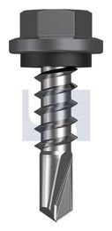 METAL SDS HEX HEAD + WASHER CL4 BA MET SEAL HX:14-10X 25 thumbnail 2