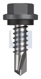 METAL SDS HEX HEAD + WASHER CL4 BA MET SEAL HX:14-14X 22 thumbnail 2