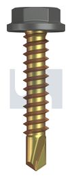 METAL SDS FLANGED HEX HEAD ZYP BA MET FLG HX:10-16X 25 thumbnail 2