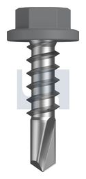 METAL SDS FLANGED HEX HEAD CL4 BG MET FLG HX:14-10X 25 thumbnail 2