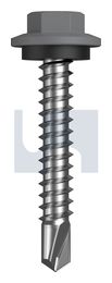 METAL SDS HEX HEAD + WASHER CL4 BG MET SEAL HX:12-14X 35 thumbnail 2