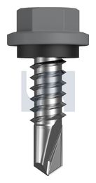 METAL SDS HEX HEAD + WASHER CL4 BG MET SEAL HX:14-14X 22 thumbnail 2