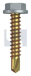 METAL SDS FLANGED HEX HEAD ZYP BG MET FLG HX:10-16X 25 thumbnail 2
