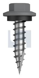TYPE 17 HEX HEAD + WASHER CL4 BG T17 SEAL HX:12-11X 25 thumbnail 2