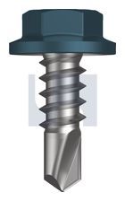 METAL SDS FLANGED HEX HEAD CL4 BR MET FLG HX: 8-18X 12 thumbnail 2