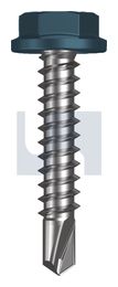 METAL SDS FLANGED HEX HEAD CL4 BR MET FLG HX:10-16X 25 thumbnail 2