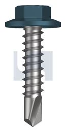 METAL SDS FLANGED HEX HEAD CL4 BR MET FLG HX:12-14X 25 thumbnail 2
